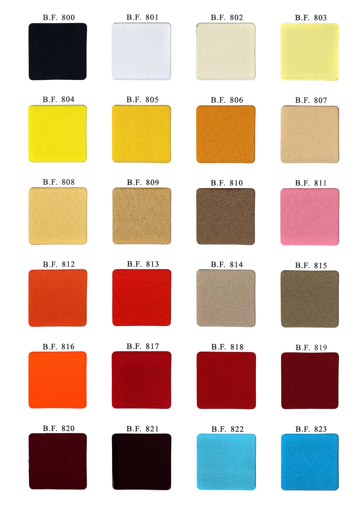 twill fabric color