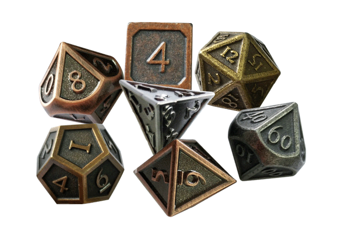 Polyhedral Metal Dice