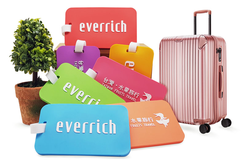 custom soft pvc luggage tag