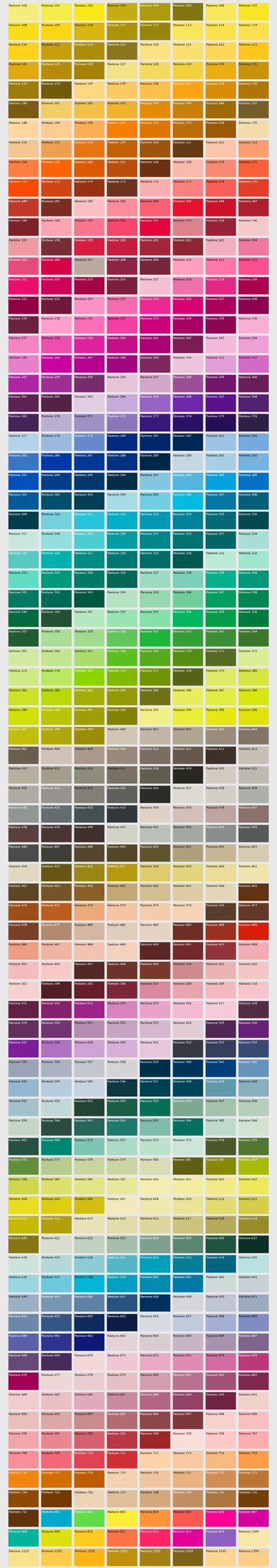 pantone color