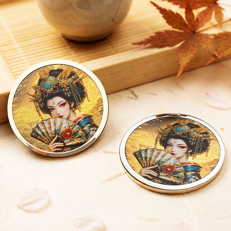 金箔印刷磁鐵徽章